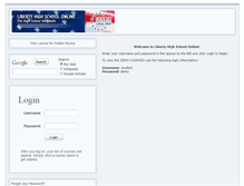 Tablet Screenshot of login.libertyonline.us